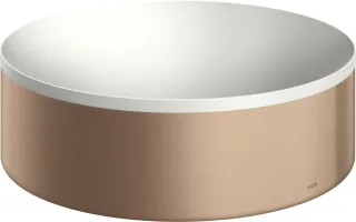 Hansgrohe Aufsatzwaschtisch AXOR Suite Basins&Bathtubs 300mm o.Hl.u.Ül weiss/brushed red gold, 42000 42000310