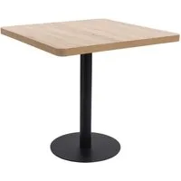 vidaXL Esstisch Bistrotisch Hellbraun 80x80 cm MDF (1-St)