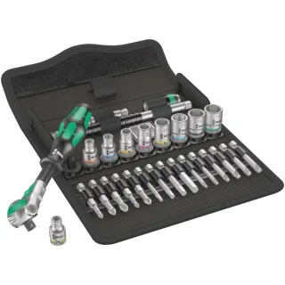 Wera 8100 SA 6 Zyklop Speed-Knarrensatz, 1/4"-Antrieb, metrisch, 28-teilig - 05004016001