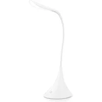 BEARWARE Schreibtischlampe LED Tischlampe, kabellos, flexibler Schwanenhals, geringer Verbrauch, mehrere Helligkeitsstufen, LED fest integriert, kaltweiß, Leselampe mit USB oder Batteriebetrieb, Bürolampe, 3 Helligkeitsstufen