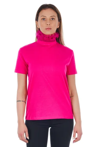 Frankie Morello Pink Baumwoll-T-Shirts