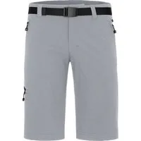 Bergson Outdoorhose REDWOOD BERMUDA Herren Wandershorts, vielseitig, pflegeleicht, Normalgrößen, hellgrau