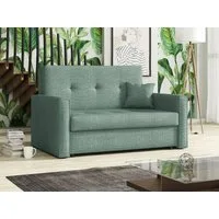 MIRJAN24 Schlafsofa Viva Bis II, mit Bettkasten und Schlaffunktion, inkl. Kissen, 2 Sitzer, Metallfüße