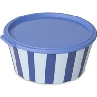 KOZIOL Aufbewahrungsschüssel NORA BOX 2,2l STRIPES Schale 2,2l mit Deckel, Kunststoff, (1-tlg)