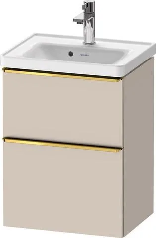 Duravit D-Neo Waschtischunterbau wandhängend Taupe Matt 484x372x625 mm - DE4350034910000 DE4350034910000
