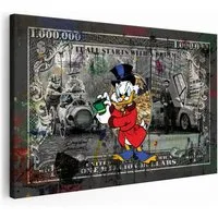 Artmazing Leinwandbild Duck Dollar, Duck Dollar, gesp. auf FSC Echtholz-Keilrahmen, in versch. Größen