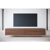 Home affaire Lowboard LOWBOARD VERA, wahlweise mit oder ohne Beleuchtung, Modernes griffloses TV-Board, 180 cm TV-Schrank, stehend und hängend