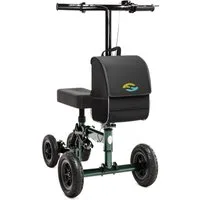 Helavo Rollator H1090, Knierollator faltbar & leicht mit Kniepolster, Scheibenbremse & Korb