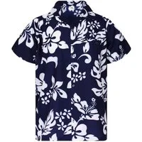 King Kameha Hawaiihemd "Hibiscus" Funky Hawaii-Hemd Herren Kurzarm Front-Tasche Stylish