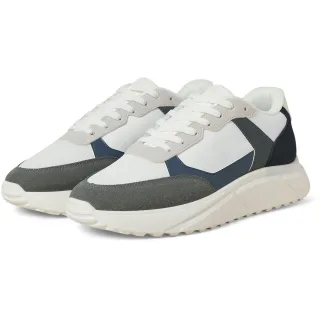 Jack & Jones Aspire Runner Polyurethan Herren Weiß Castlerock/Navy Blazer Sneakers