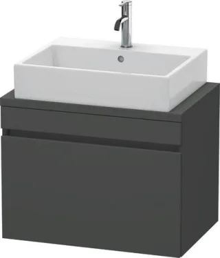 Duravit DuraStyle Konsolenwaschtischunterbau wandhängend Graphit Matt 700x478x512 mm - DS530104949 DS530104949
