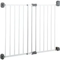 roba® Türschutzgitter Easy Step, Metall Schutzgitter weiß, extra hoch, variable Breite 60 - 97 cm