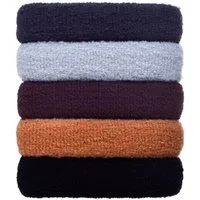 LuxusKollektion Haargummi 5er Set Große Haargummi Band Seil Baumwolle Stretchbar Pferdeschwanz