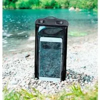 Hama Handyhülle Wasserdichte Outdoor-Tasche Handy-Hülle, wasserdicht für Camping Outdoor Freizeit Karabinerhaken Trageschlaufe