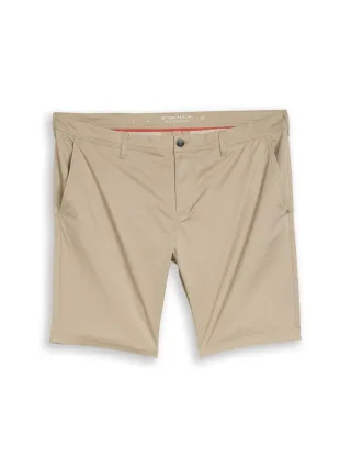 Tom Tailor - Plus Size - Slim Chino Shorts beige mini geometric print - Gr. - 48