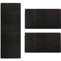 casa pura Hochflor-Bettumrandung Sphinx, 11 Farben, Teppichläufer, ideal im Schlafzimmer, Höhe 9 mm, (3-tlg), Shaggy