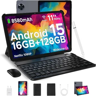 Doogee U11 128GB [11'' 4GB RAM inkl. Tastatur + Maus + Stift + Schutzhülle] grau