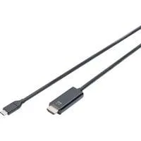 USB-C Adapterkabel USB-C > HDMI A, 4K @ 60HZ schwarz, 5 Meter