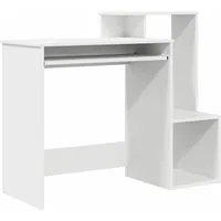 vidaXL Schreibtisch Schreibtisch Weiß Holzwerkstoff 106 x 41 x 88.5 cm (1-St)