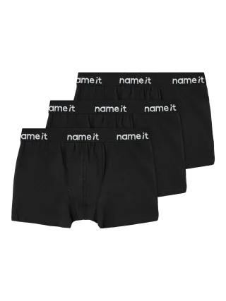 NAME IT - NKMBOXER 3P NOOS Black - Gr. - 140