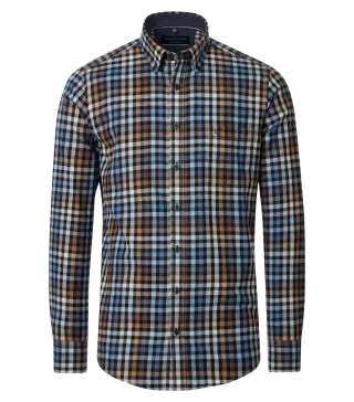 CASAMODA - Freizeithemd braun - Gr. - 3XL