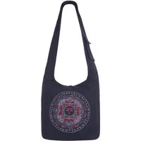 Vishes Shopper Vishes Damen Umhängetasche Stoff Beuteltasche Schulter Taschen Yogi, Hippie, Ethno, Festival Tasche