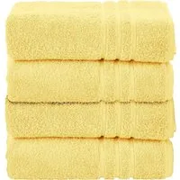 done.® Handtuch Set Daily Uni, Walkfrottier (Set, 4-St), Uni Farben, saugfähiges Walkfrottier