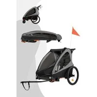 Kinderkraft Fahrradkinderanhänger Nava Walk 2in1 Fahrradanhänger und Buggy