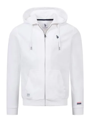 U.S. Polo Assn. Herren Sweatjacke mit Kapuze aus 100 % Baumwolle