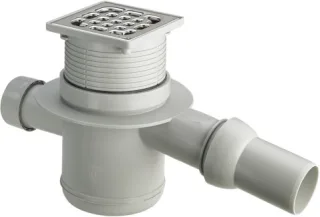 Viega Badablauf 4921.4 in DN40xDN50 Kunststoff grau 556907