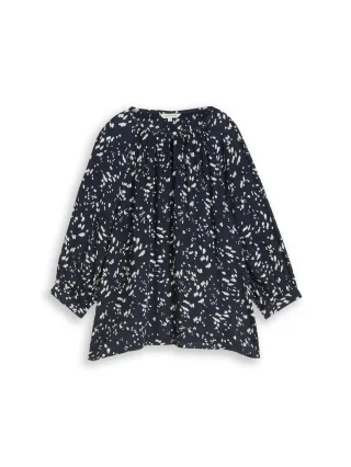 Tom Tailor - Bluse mit Muster navy dot - Gr. - 40