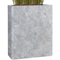 Pflanzwerk® Pflanzkübel DIVIDER Premium Blumenkübel Raumteiler Hochbeet Fiberglas, Fiberglas - Handgefertigt - Rechteckig - Frostbeständig