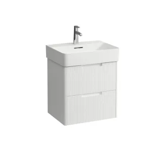 LAUFEN Waschtischunterschrank JUNA 400x521x515 2 Schubl m. Griffmulde f.WT H810282 weiß matt, H41158 H4115821092601