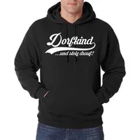 Youth Designz Kapuzenpullover Dorfkind Herren Hoodie Pullover Statement Spruch Fun-Print mit lustigem Frontprint
