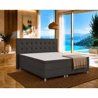 Best for Home Boxbett Neo Sawana Bonellfederkernmatratze mit 5 cm Topper (Komplettbett, 4-St., 90x200 120x200 140x200 160x200 180x200 200x200), 7-Zonen-Bonnellfederkernmatratze, ergonomischer Schlafkomfort