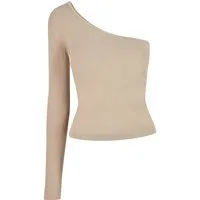 URBAN CLASSICS Langarmshirt Urban Classics Damen Ladies Asymmetric Longsleeve (1-tlg)