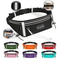 Bundviel Laufgürtel Laufgürtel für Handy, Laufgürtel wasserdicht & verstellbar, universal Wasserabweisende Hüfttasche Bauchtasche Laufgürtel Joggingtasche