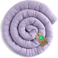 lilimaus Nestchenschlange Bettschlange für Babybett aus Musselin - 200, 300 & 400 cm, (1-tlg), Randschutz & Kuschelrolle mit Befestigungs-Schlaufen - Ø ca. 10-12 cm
