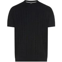 JOOP! Kurzarmpullover Theor mit Strukturmuster