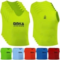 OMKA Trainingsleibchen OKLB01 6er Pack (Spar-Set, 6er-Pack) 6er Set OMKA Fußball Leibchen Trainingsleibchen