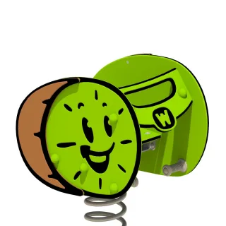Federwippe Spielplatz PRO Kiwi Slushey - Witterungsbeständiges Wipptier für den öffentlichen Bereich - Rutschfestes Design sicher & langlebig Wickey