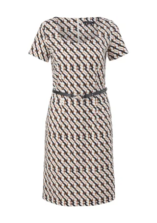 comma - Baumwollkleid weiß - Gr. - 36