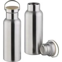APS Thermoflasche, 2er-SET Thermosflaschen aus Edelstahl, Trinkflasche wandern, 500ml