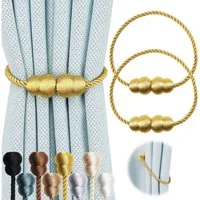 Agger Raffhalter Magnetische Raffhalter 2 Stück für Vorhänge – Dekorative Seil, (2-tlg), Raffhalter mit Magnetverschluss für Innen- und Außenbereich