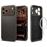 Spigen Handyhülle Thin Fit mit Magnetfunktion Kompatibel mit iPhone 17 Pro Max Grau 6,9, Ultradünn mit integrierter Magnetfunktion für minimalistischen Schutz