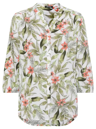 Olsen - Blouse Woven Long Sleeves light khaki - Gr. - 48