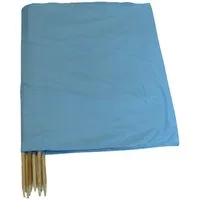 Aves-24 Windschutz WINDSCHUTZ 8m für Strand Garten Meer SICHTSCHUTZ Camping Blickschutz, 50. Einfarbig Blau