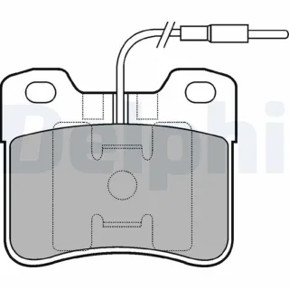 Delphi Bremsbel?ge vorne Citroen Ax Saxo Peugeot 106 LP703