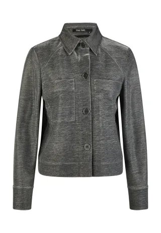 Marc Aurel - Jacke in Lurex-Optik gun metal varied - Gr. - 44