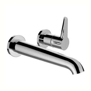 LAUFEN 2-Loch Waschtischarmatur Unterputz PURE für SimiBox 2-Point Festauslauf Ausladung 180mm chrom HF901722100000